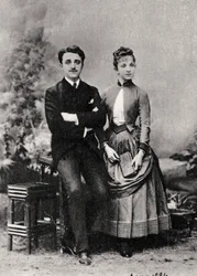 Georges and Jeanne Hugo, Grandchildren of French Novelist Victor Hugo, 1884