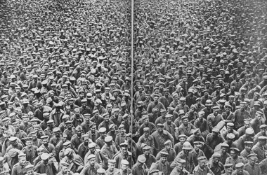 German prisoners captured by the 3rd and 4th British Armies, Somme, France, 21-22 August, 1918