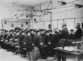 German Women Being Trained as Tramway Workers in Berlin
