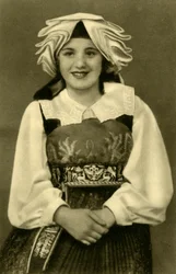 Girl in traditional costume, Gailtal, Austria