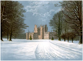Glamis Castle, Angus, Scotland, home of the Earl of Strathmore, c1880