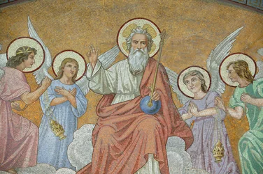 God in Basilica of Our Lady of the Rosary, Lourdes, France