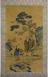God of Longevity Shoulao and Boy