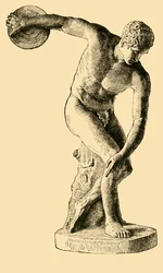 Greek Athlete Throwing the Discus