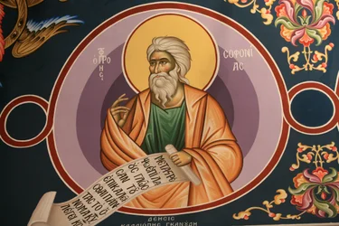 Greek orthodox icon depicting Saint Sophonias, Thessaloniki, Greece