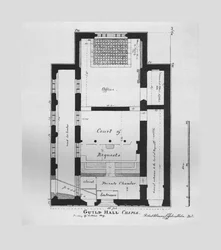 Ground Plan of the Guildhall Chapel 1815, 1866