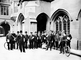 Group of Vote Office Messengers, Houses of Parliament, Westminster, London