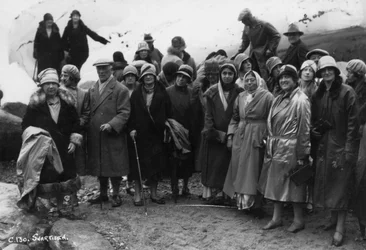 Group of Tourists Visiting Svartisen, Northern Norway