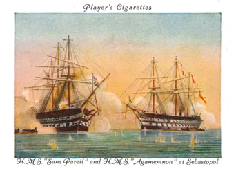 H.M.S. Sans Pareil and H.M.S. Agamemnon at Sebastopol, 1936