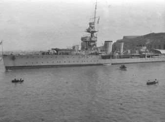 HMS Cardiff, British C-class Light Cruiser, Malta, c1920s