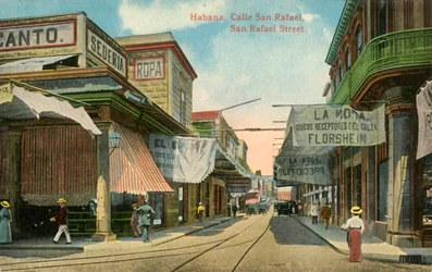 Habana: Calle San Rafael, San Rafael Street, c1910s