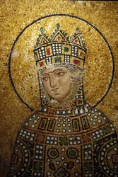 Empress Zoe (detail), Hagia Sophia Mosaic, Istanbul, Turkey