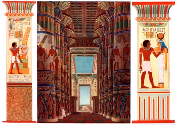 Hall of Columns in the Great Temple of Karnak, Egypt
