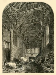 Hall of Eltham Palace in 1835, c1878