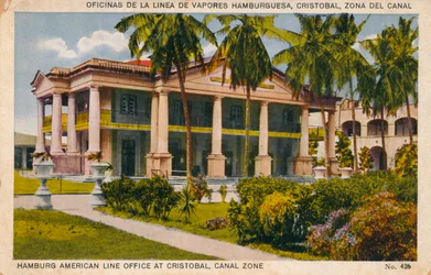 Hamburg American Line Office at Cristobal, Canal Zone
