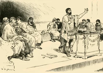 Hannibal in the Assembly at Carthage