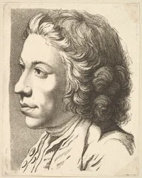 Head of a Man in Profile, from Livre de Têtes Gravées d