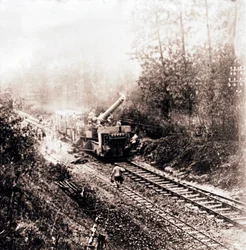 Heavy Artillery on Railway Track, c. 1914-c. 1918