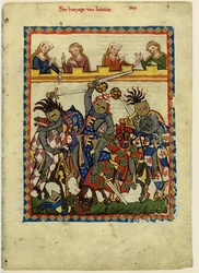 Henry I, Count of Anhalt from the Codex Manesse, Between 1305 and 1340