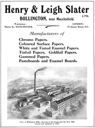 Henry & Leigh Slater Ltd. - Advert