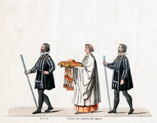 Heralds and Priest, Costume Design for Shakespeare