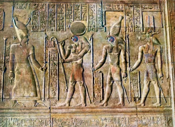 Hieroglyphic Relief, Temple of Kom Ombo, Egypt