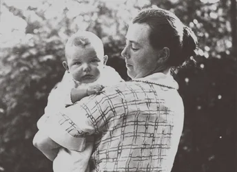 Hilde Mangold with Her Baby, 1924