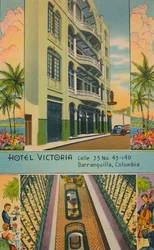 Hotel Victoria: Calle 35 No.43-140, Barranquilla, Colombia, c1940s