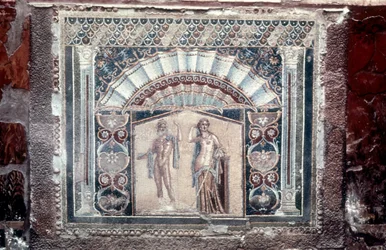 House of Neptune and Amphitrite mosaic, Roman, Herculaneum