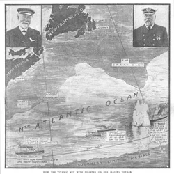 How the Titanic met with Disaster on her Maiden Voyage