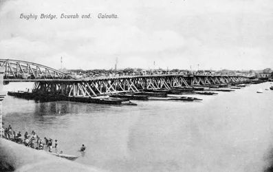Howrah Bridge over the Hooghly River, Calcutta, India