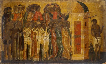 Icon of The Just Entering Paradise, Early 16th Century