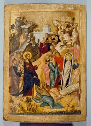 Icon of The Raising of Lazarus, 14th-15th century