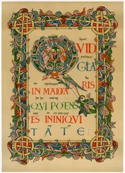 Illuminated Initial Q, c1073