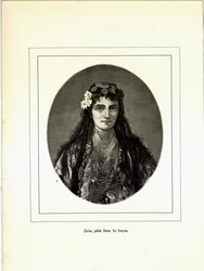 Illustration from the book Brogede Rejsebilleder by Elisabeth Jerichau-Baumann, published by Forlagsbureauet (Copenhagen, 1881)