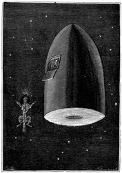 Illustration from De la Terre à la Lune by Jules Verne