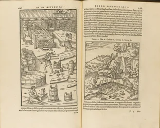 Illustration from De re metallica libri XII by Georgius Agricola, 1556