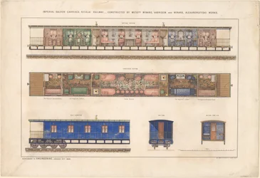 Imperial Saloon Carriage, Nikolayevsky Railway, 1868