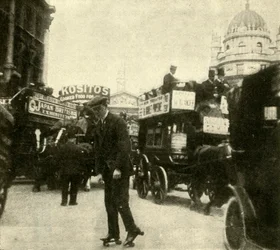 In the Thick of the Traffic by the Mansion House