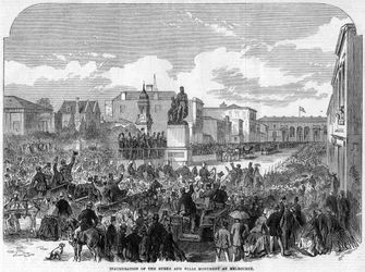 Inauguration of the Burke and Wills Monument at Melbourne, Australia, 1865