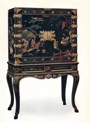 Incised Lacquered Cabinet