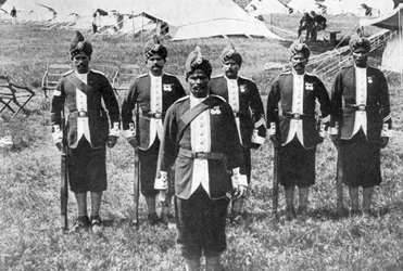Indian troops at the front, First World War, 1914-1918, c1920