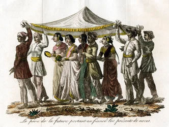 Indian wedding procession