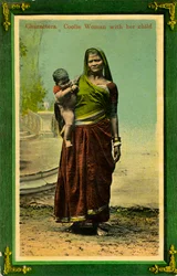 Indian Woman with Her Child, Calcutta, India