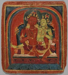 Initiation Card Tsakalis: Bodhisattva Samantabhadhra (early 15th century)