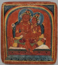 Initiation Card Tsakalis: Chenresi Avalokiteshvara, early 15th century