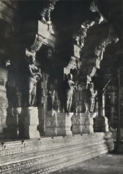 Interior of a Hindu Temple, Ceylon