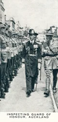 Inspecting Guard of Honour, Auckland, 1927-1937