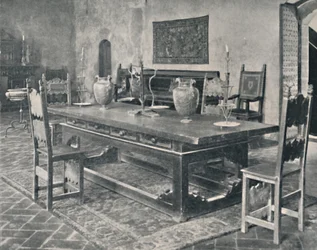 Interior, Palazzo Davanzati - With 15th Century Table from Parma or Modena District