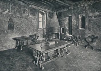 Interior, Palazzo Davanzati - With Late 16th Century Florentine Table